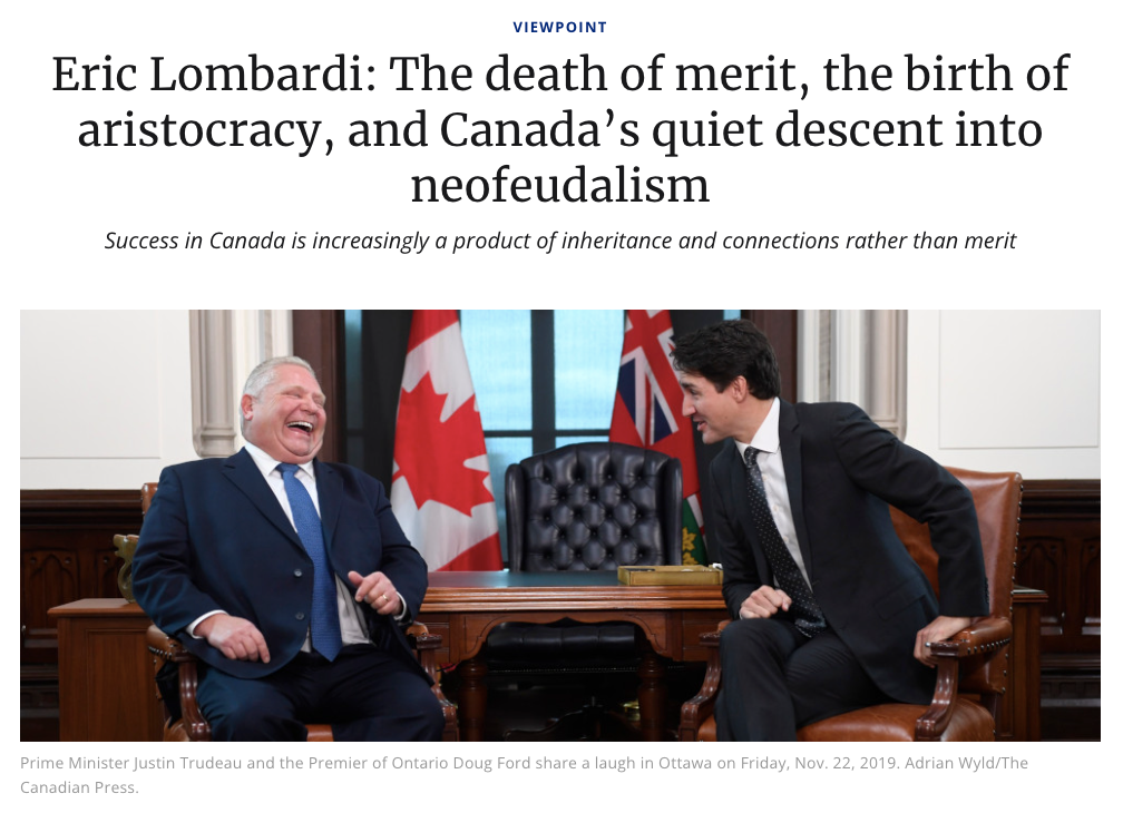 Death Of Merit In Canada? Eric Lombardi Misses The Target