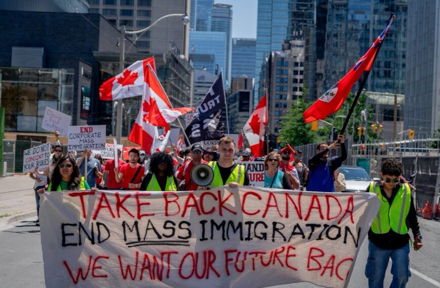 Canadians Of All Backgrounds Protest Mass Immigration